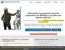 Tablet Screenshot of preparadorbiologia.com